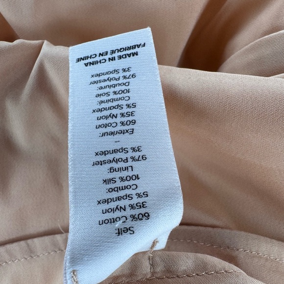 Cinq A Sept Elegant Cream and Brown Women's Dress Size 8. - Picture 13 of 16